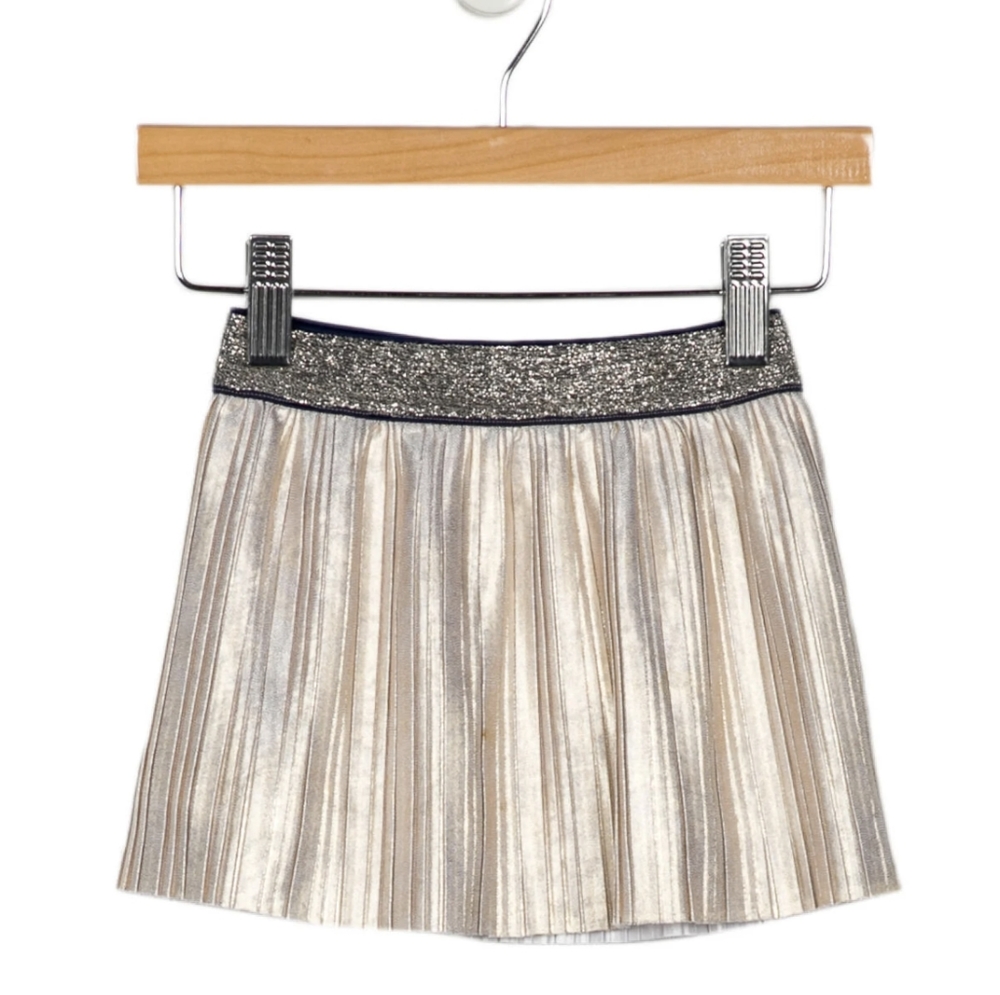 Kate Spade Infant Girls Metallic Pleated Skirt